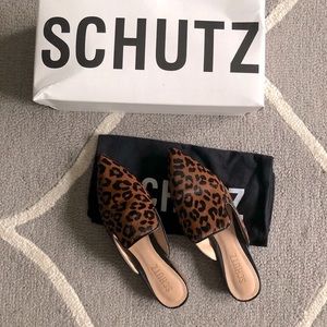 Schutz Tracy Leopard Mule
